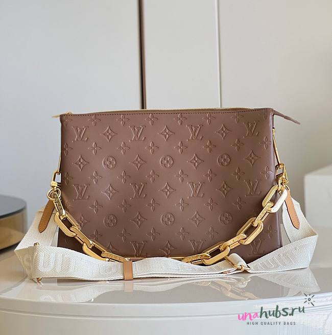 Louis Vuitton Coussin MM in Taupe 34cm - 1