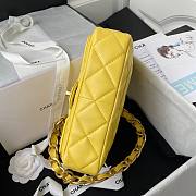 Chanel flapbag calfskin yellow 2020SS - 2