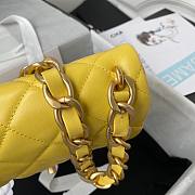 Chanel flapbag calfskin yellow 2020SS - 4