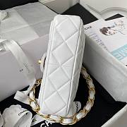 Chanel flapbag calfskin white 2020SS - 2