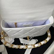 Chanel flapbag calfskin white 2020SS - 6