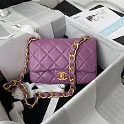 Chanel flapbag calfskin violet 2020SS - 1