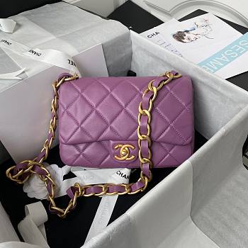 Chanel flapbag calfskin violet 2020SS