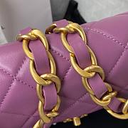 Chanel flapbag calfskin violet 2020SS - 3