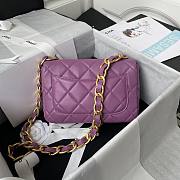 Chanel flapbag calfskin violet 2020SS - 6