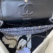 Chanel flap bag sequen blue 25cm AO112 - 6