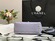 Chanel coco handle mini purple caviar leather  - 3