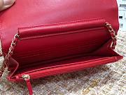 Chanel Woc CC caviar leather red 19cm - 5