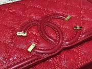 Chanel Woc CC caviar leather red 19cm - 6