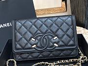 Chanel Woc CC caviar leather black 19cm - 4