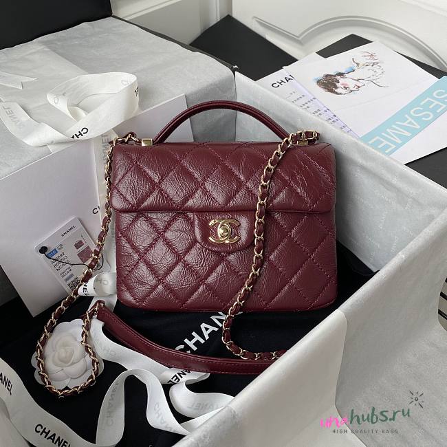 Chanel mini flap bag new red AS2892 - 1