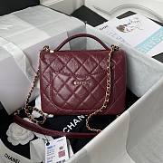 Chanel mini flap bag new red AS2892 - 4