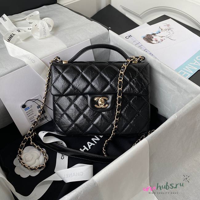 Chanel mini flap bag new black AS2892 - 1