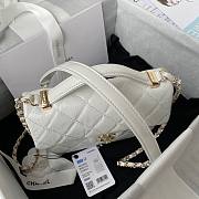 Chanel mini flap bag new white AS2892 - 4