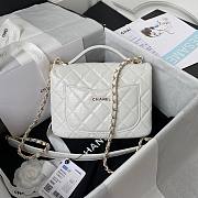 Chanel mini flap bag new white AS2892 - 6