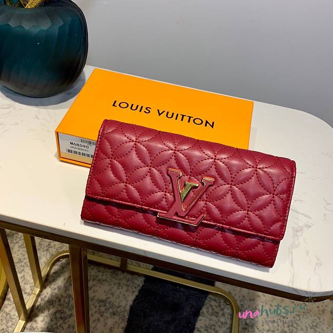 Louis Vuitton Long Wallet Red M68590 - 1