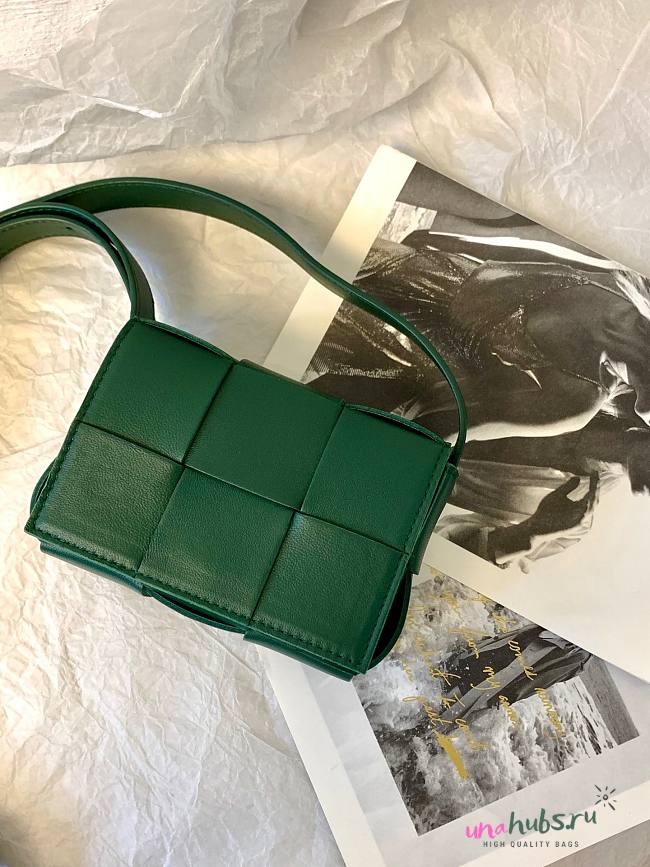 Bottega Veneta Chain Cassette Mini Green Bag - 1