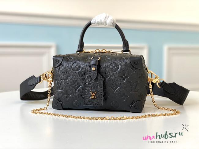 Louis Vuitton Petite Malle Souple Black Leather M56319 - 1