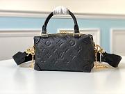 Louis Vuitton Petite Malle Souple Black Leather M56319 - 3