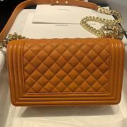 Chanel boy caviar leather yellow 25cm - 5