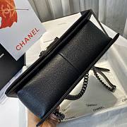 Chanel boy caviar leather all black 25cm - 4