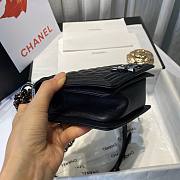 Chanel boy caviar leather all black small 20cm - 2