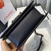 Chanel boy caviar leather all black small 20cm - 3