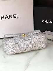 CHANEL 19 Handbag Tweeds Grey AS1160 26cm - 2