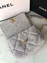 CHANEL 19 Handbag Tweeds Grey AS1160 26cm - 5