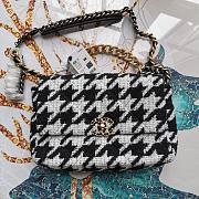 Chanel tweed canvas black & white 30cm - 1