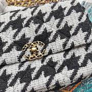 Chanel tweed canvas black & white 30cm - 3