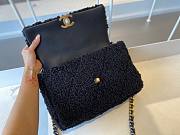 Chanel tweed black flap bag 30cm - 2