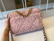 Chanel tweed pink flap bag 30cm - 3