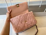 Chanel tweed pink flap bag 30cm - 4