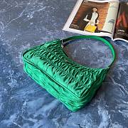 Prada Nylon And Saffiano Leather Mini Bag Green 1NE204 - 4