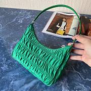 Prada Nylon And Saffiano Leather Mini Bag Green 1NE204 - 5