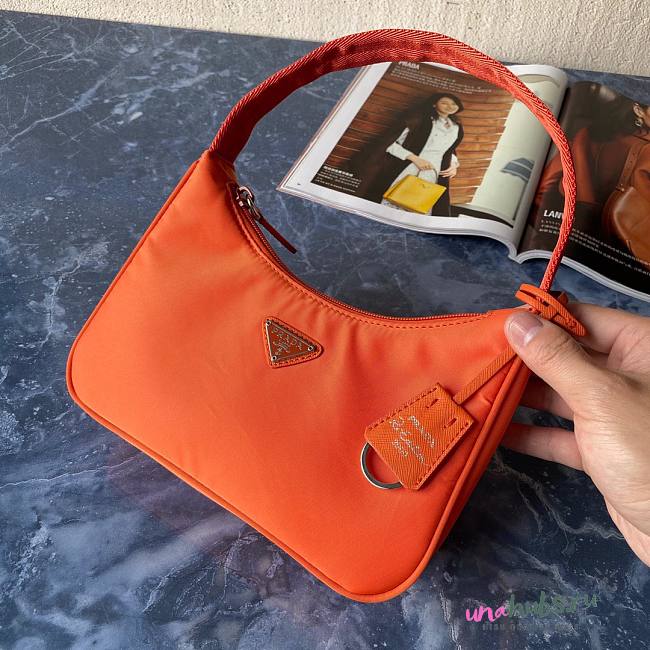 Prada Re-Edition 2000 Nylon Mini Bag Orange 1NE515 - 1