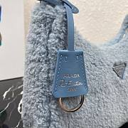 Prada Re-Edition 2000 Nylon Mini Blue Sheepskin  - 4