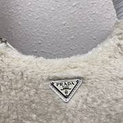 Prada  Re-Edition 2000 Nylon Mini White Sheepskin - 4