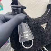 Prada Re-Edition 2000 Nylon Mini Black Sheepskin - 2