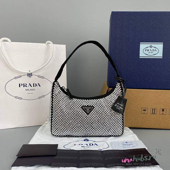 Prada  Re-Edition 2000 Nylon Mini Black Bag - 1