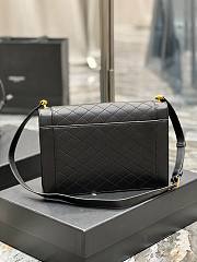 YSL Gaby Satchel Quilted Lambskin in Black - 4