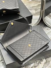 YSL Gaby Satchel Quilted Lambskin in Black - 3