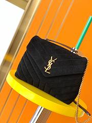 YSL Loulou Bag Y-Quilted suede small bag - 1