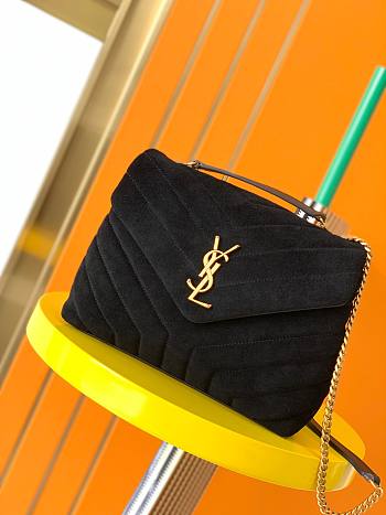 YSL Loulou Bag Y-Quilted suede small bag