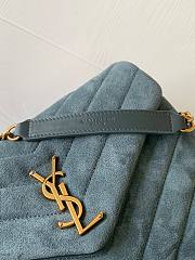 YSL Loulou Bag Y-Quilted small blue suede bag - 5