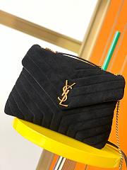 YSL Loulou Bag Y-Quilted suede large bag - 1