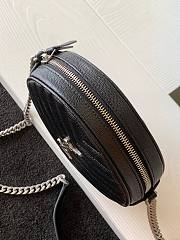 YSL Vinyle round camera black - silver bag - 6