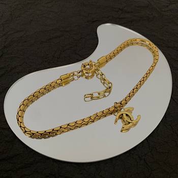 Chanel necklace gold 03