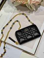 Dior caro wallet chain in black - 1